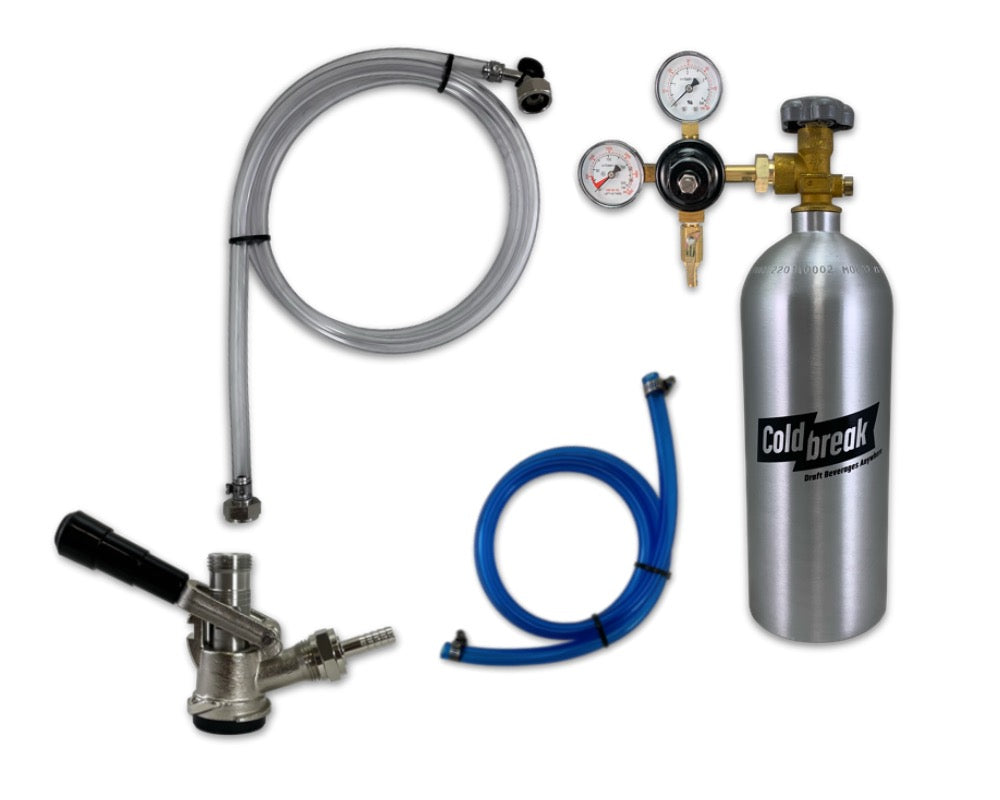 Beverage Elements Nitro Coffee Cold Brew Coffee Keg Kit - 3 Gallon Keg,  Aluminum Nitrogen Tank, Tap, Accessories