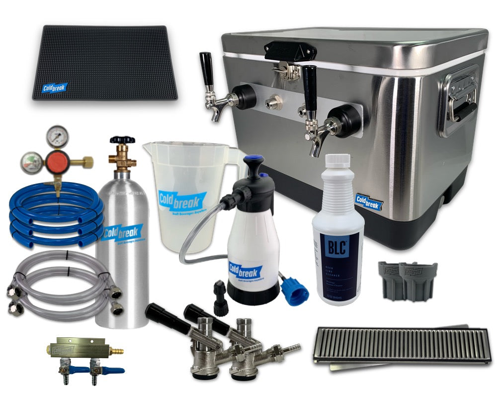 2-Tap Jockey Box, Front Input, Ultimate Mobile Bar Bundle