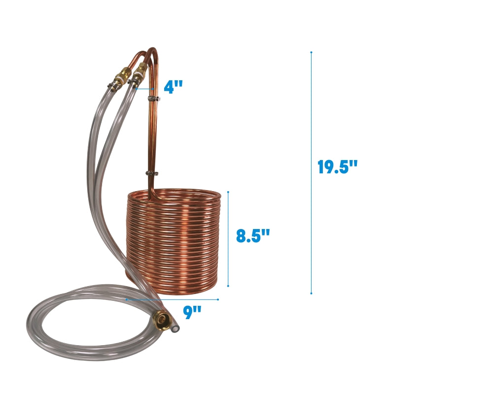 Knockout Immersion Wort Chiller, Copper