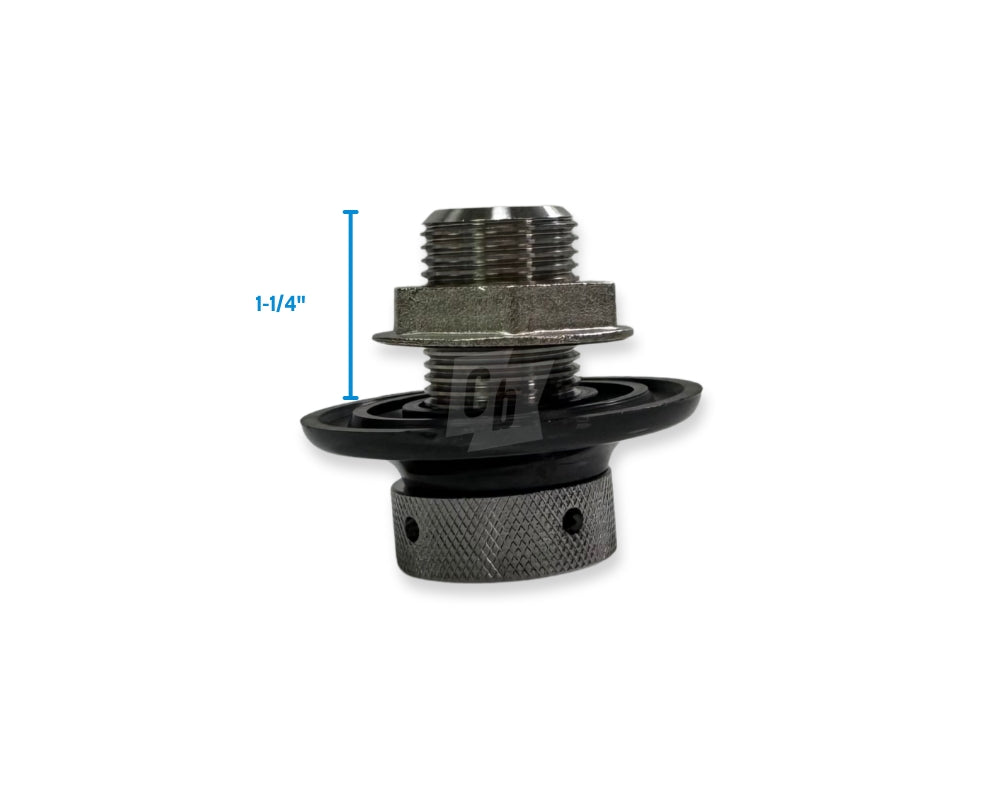 2-inch faucet shank, coldbreak, with 1-inch extension flange