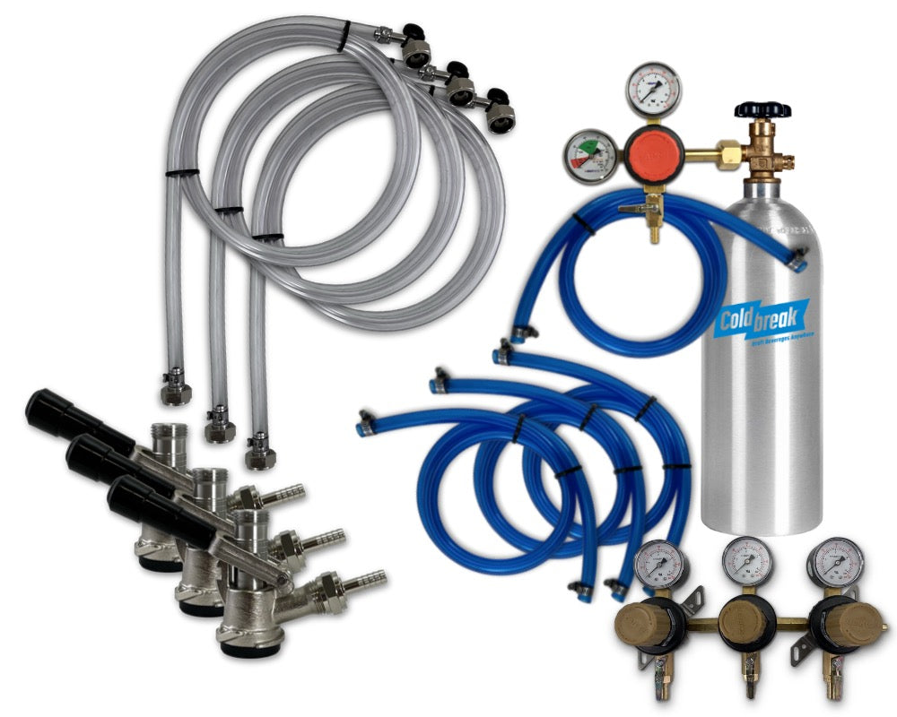 3-Tap Premium CO2 Dispensing Kit