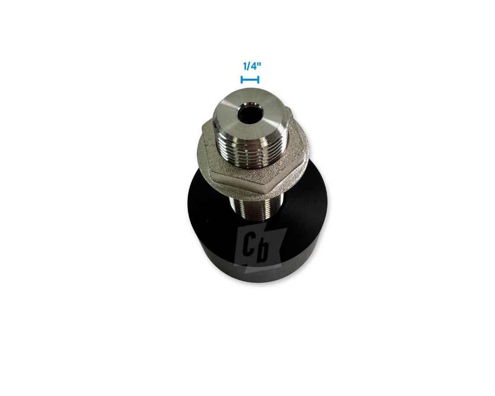 4" faucet shank, coldbreak, with 1-inch extension flange