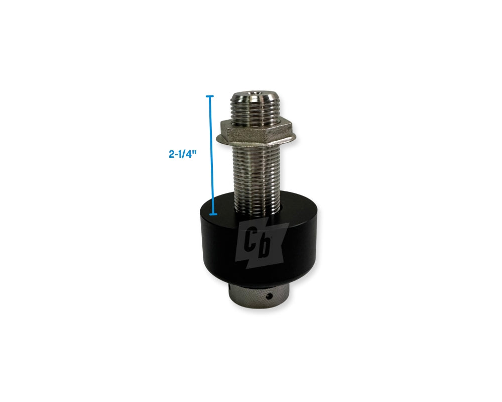 4" faucet shank, coldbreak, with 1-inch extension flange
