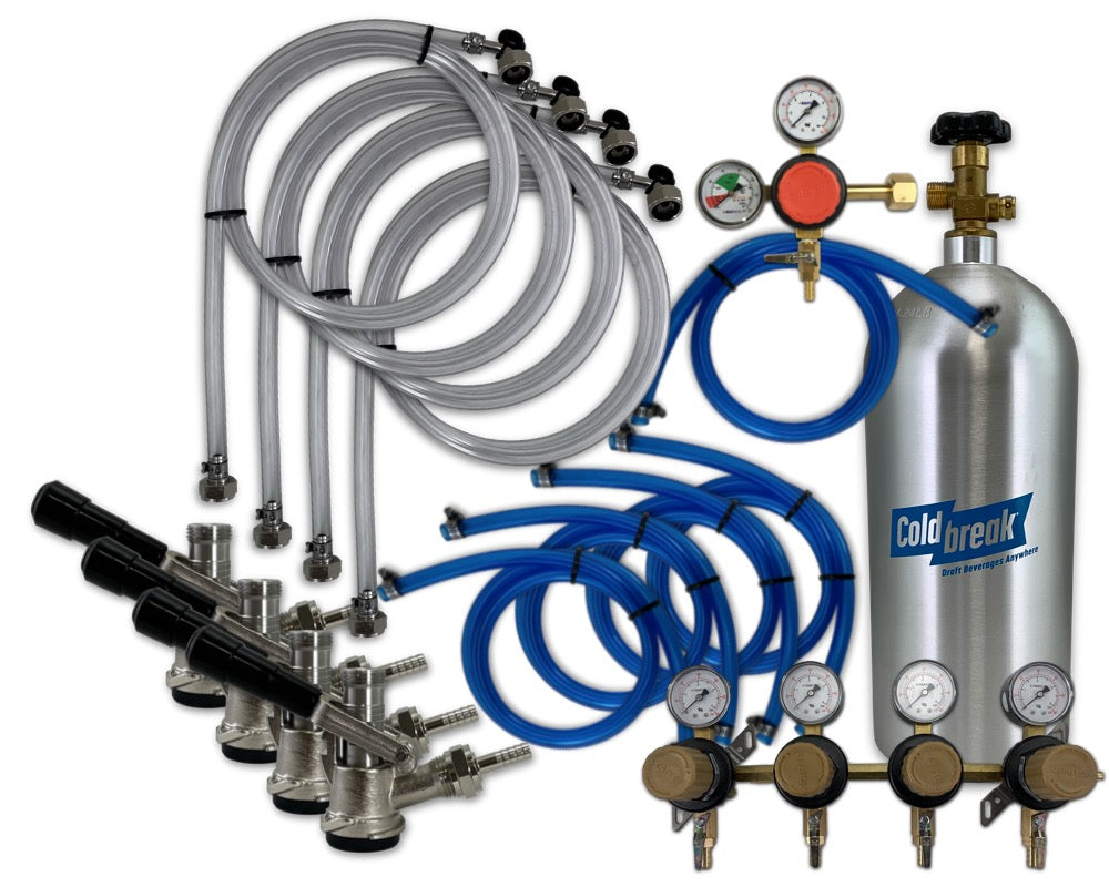 4-Tap Premium CO2 Dispensing Kit