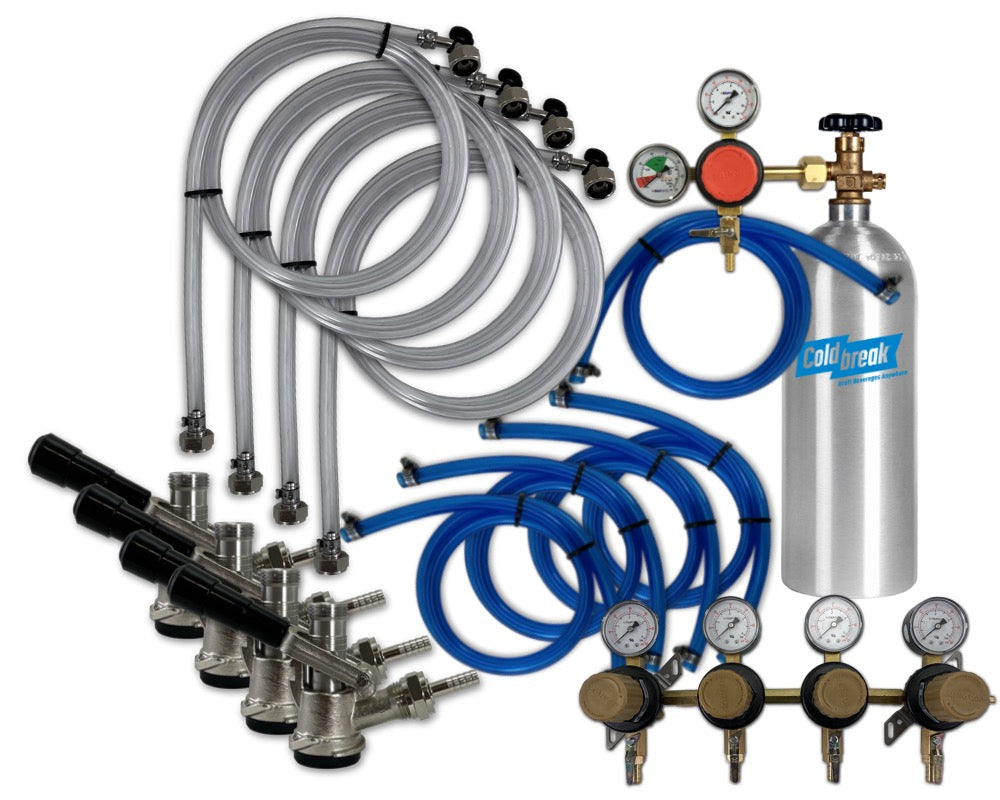 4-Tap Premium CO2 Dispensing Kit