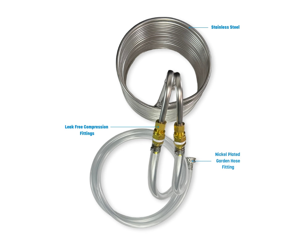 Knockout Immersion Wort Chiller, Stainless Steel