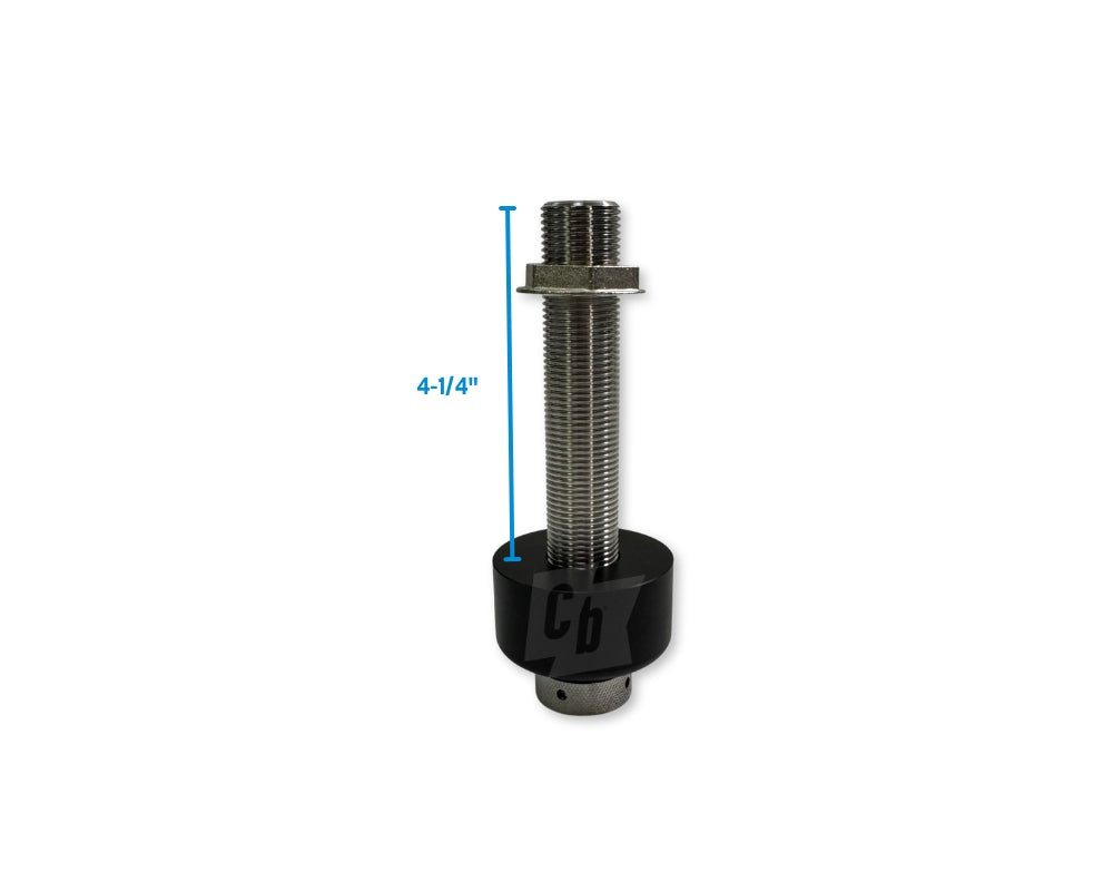 6" faucet shank, coldbreak, with 1-inch extension flange