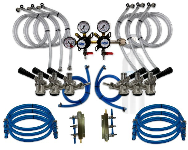 6 tap jockey box dispensing kit
