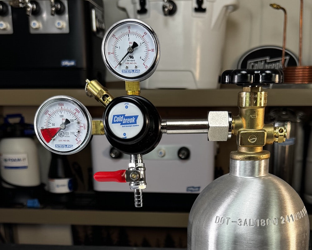 CO2 Regulator with Dual Gauges