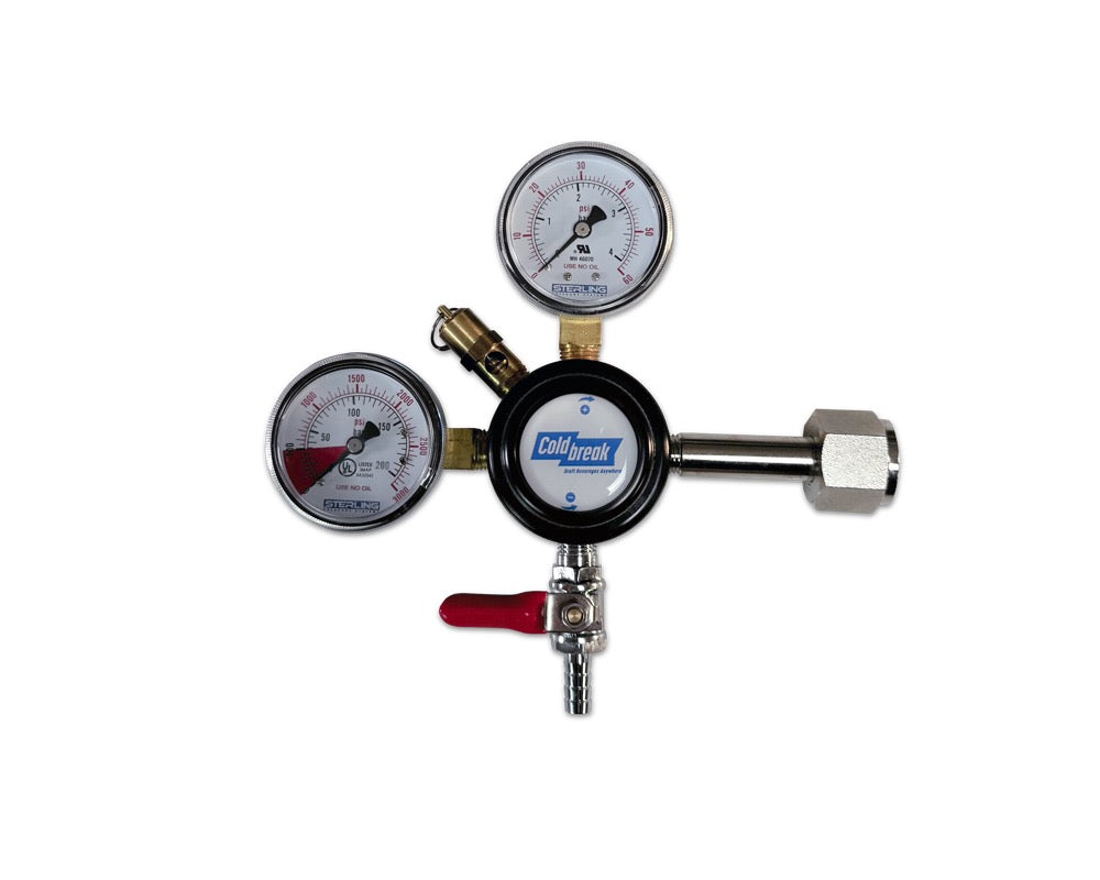CO2 Regulator with Dual Gauges