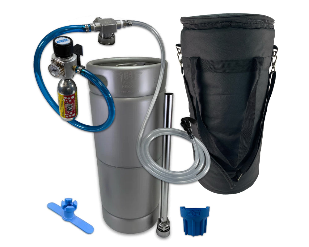 PourOne Keg Tap, 5 Gallon Keg Bundle