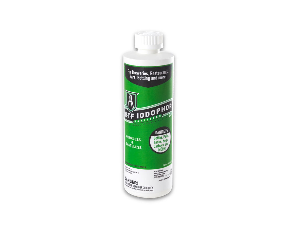 BTF® Iodophor Sanitizer, Bottle 16 oz