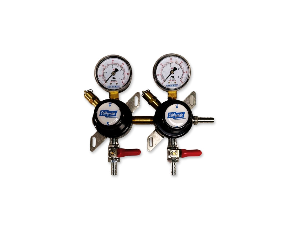 coldbreak secondary regulator 2- tap, front view