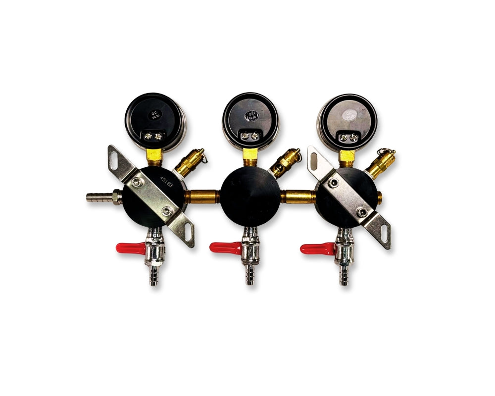 coldbreak secondary regulator 3- tap, rear view
