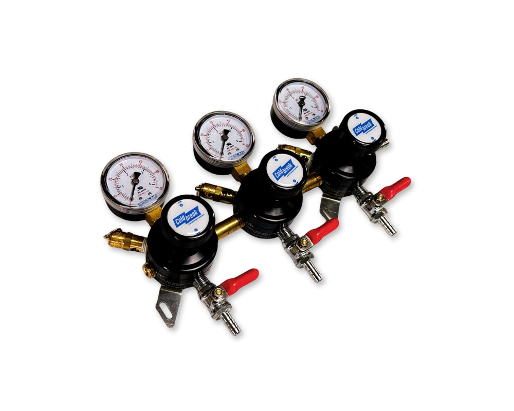 coldbreak secondary regulator 3- tap, side view