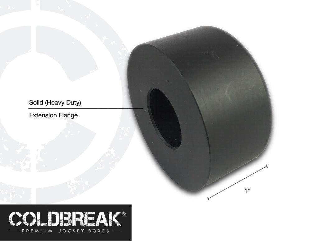 4.5" Jockey Box Faucet Shank with Extension Flange, SS Flange by Coldbreak