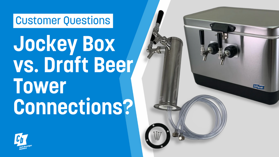 Are Jockey Box connections the same as draft beer tower connections?