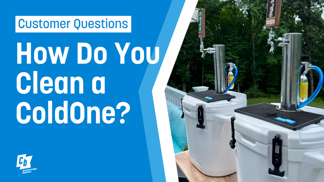 How do you clean a ColdOne or small draft beverage system?