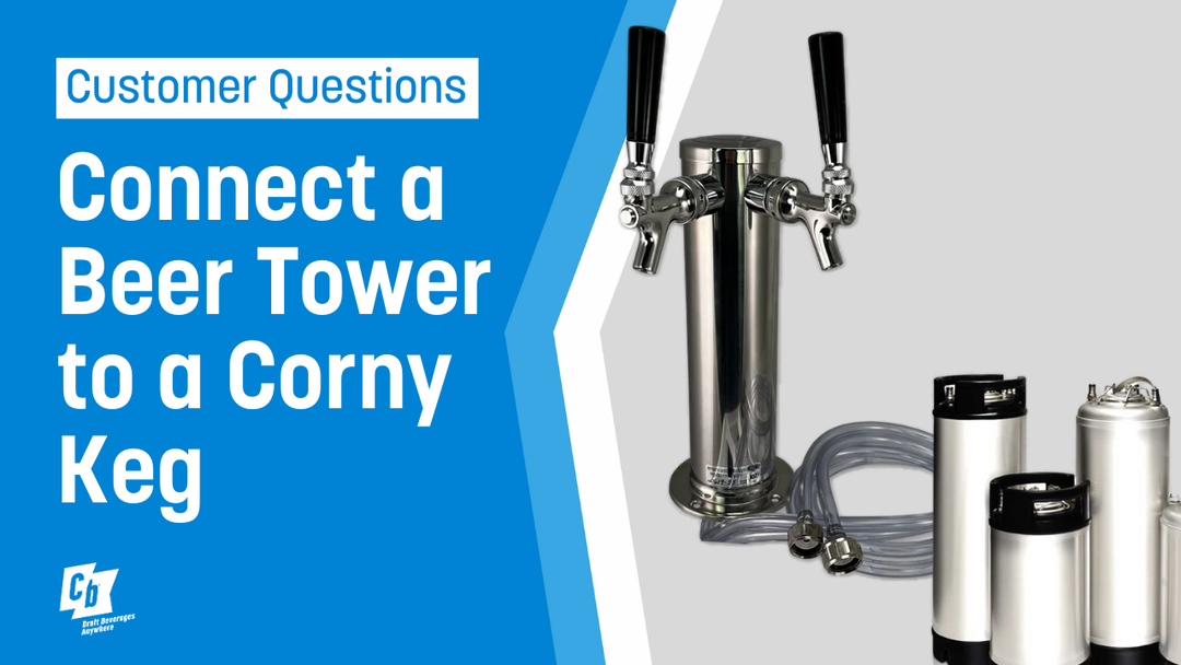 How to connect a beer tower to a ball lock keg?