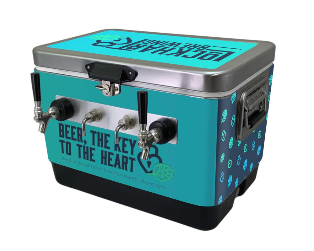 Cooler Keg Jockey Box Car Stainless Steel Jockey Box Cooler - 4 Taps ...
