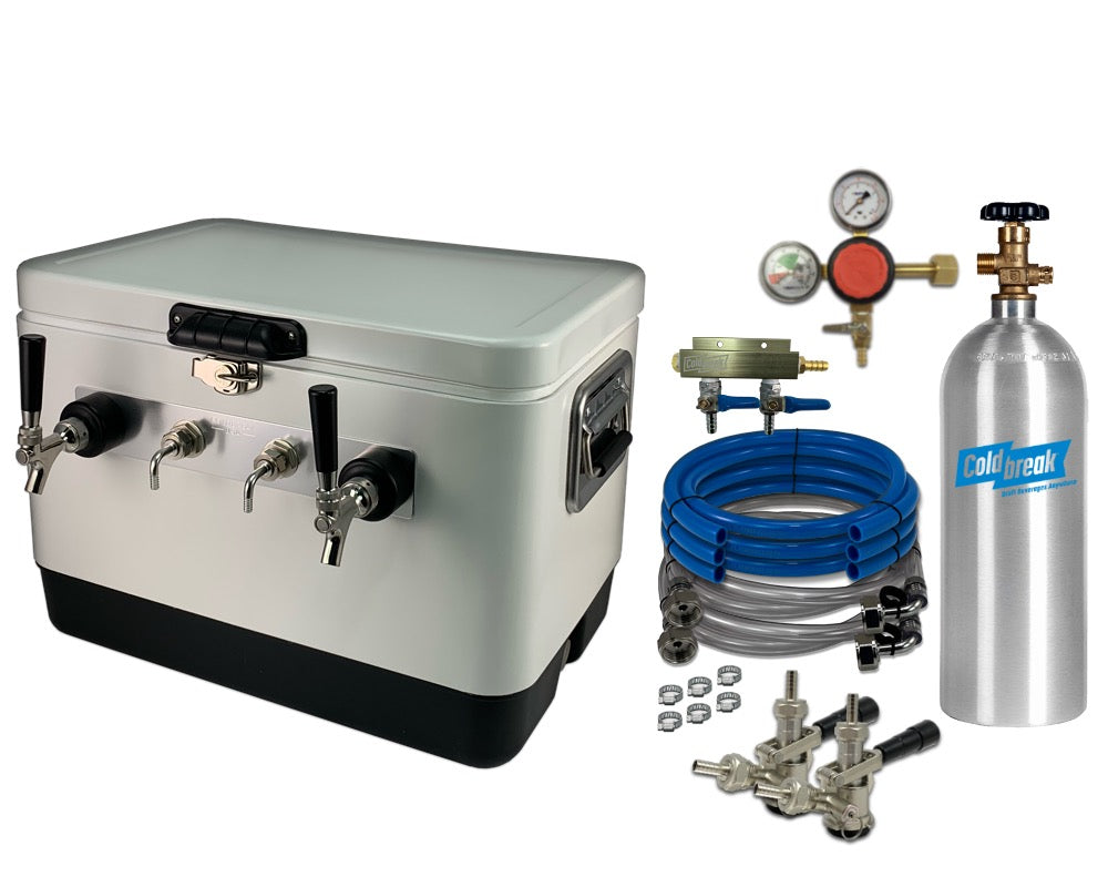 2-Tap Jockey Box, Front Inputs, Dispensing Kit
