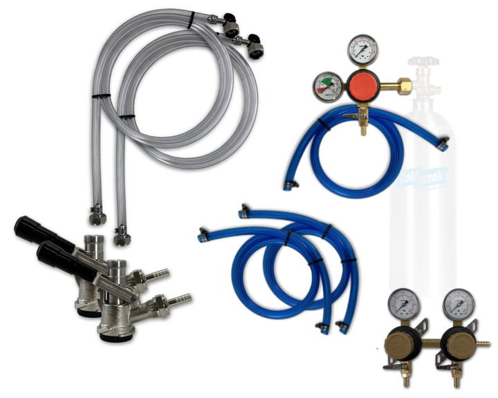 Build Your Own, CO2, Premium Sankey D Kit with Secondary Regulator