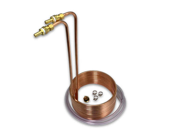30’ Copper Immersion Wort Chiller, 3-5 Gallon Batch
