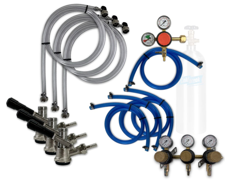 Build Your Own, CO2, Premium Sankey D Kit with Secondary Regulator