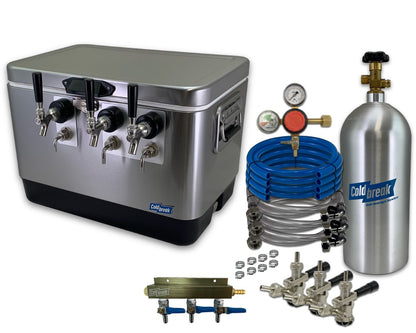 3-Tap Jockey Box, Front Inputs, Dispensing Kit