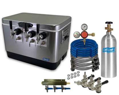 3-Tap Jockey Box, Front Inputs, Dispensing Kit
