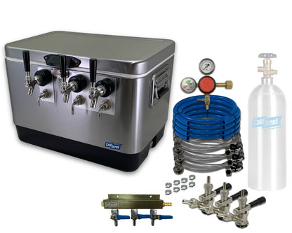 3-Tap Jockey Box, Front Inputs, Dispensing Kit