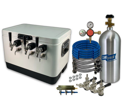 3-Tap Jockey Box, Front Inputs, Dispensing Kit