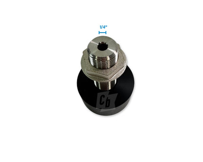 4" faucet shank, coldbreak, with 1-inch extension flange