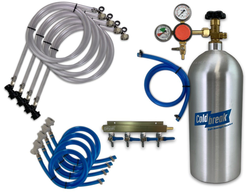 4-Tap CO2 Ball Lock Kit
