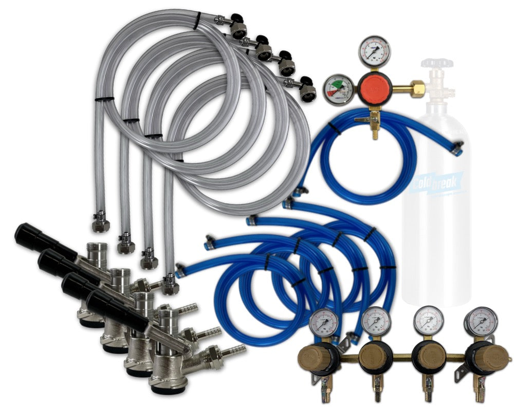 Build Your Own, CO2, Premium Sankey D Kit with Secondary Regulator