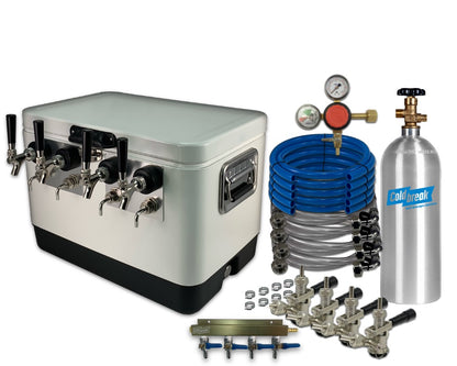 4-Tap Jockey Box, Front Inputs, Dispensing Kit