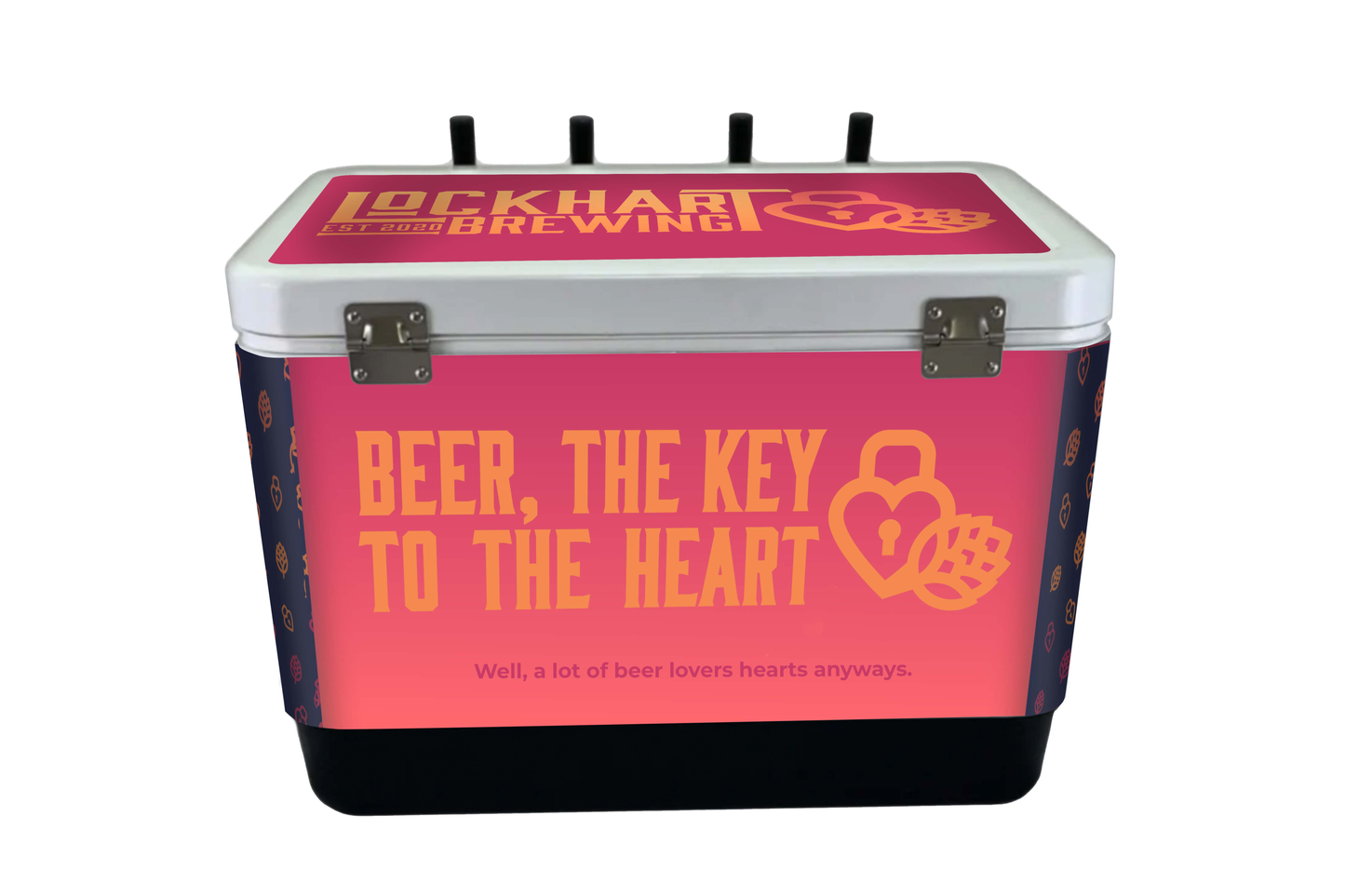 4-Tap Jockey Box, Vinyl Wrapped, Front Inputs
