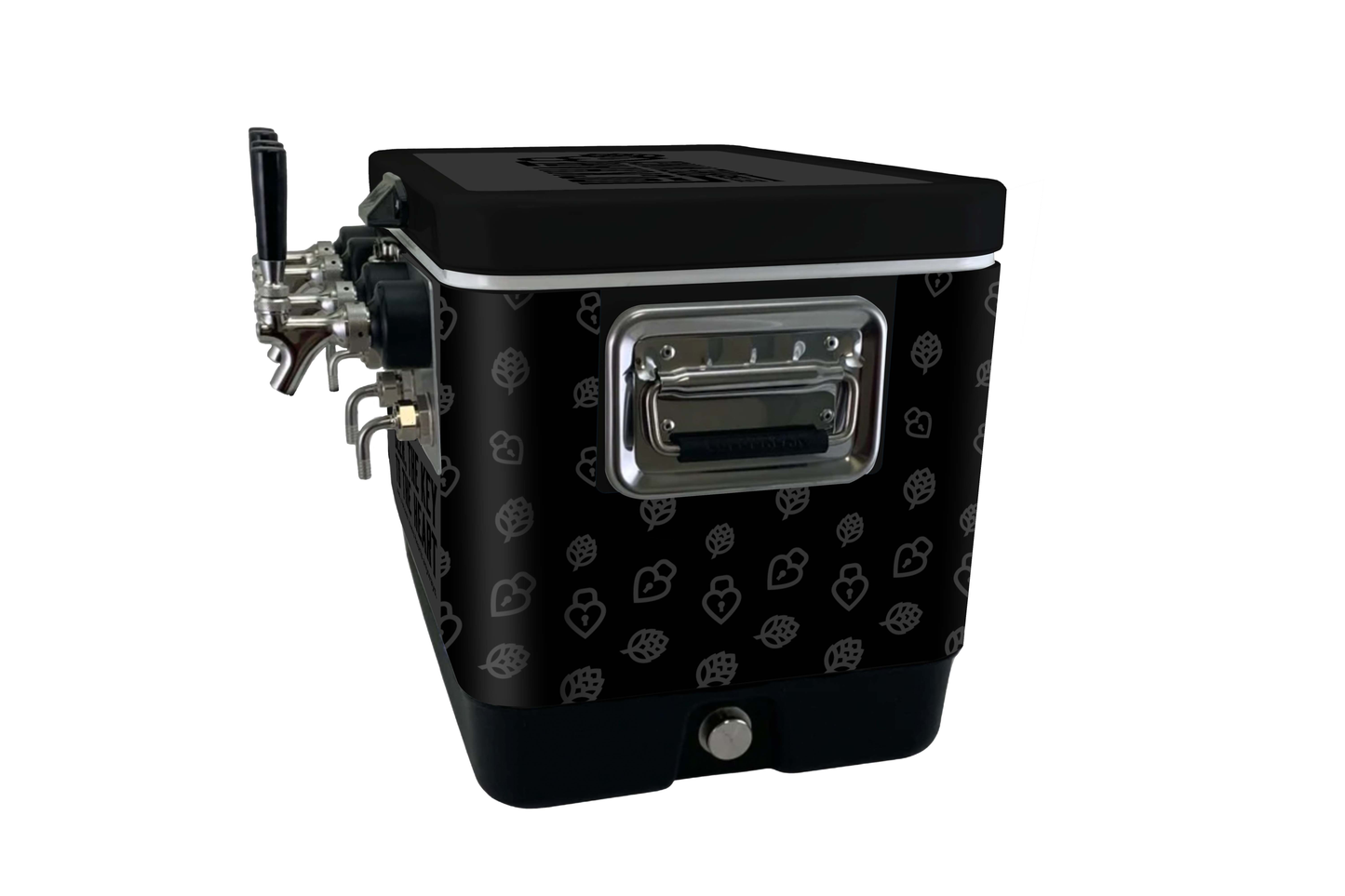 4-Tap Jockey Box, Vinyl Wrapped, Front Inputs