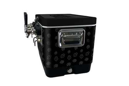 4-Tap Jockey Box, Vinyl Wrapped, Front Inputs