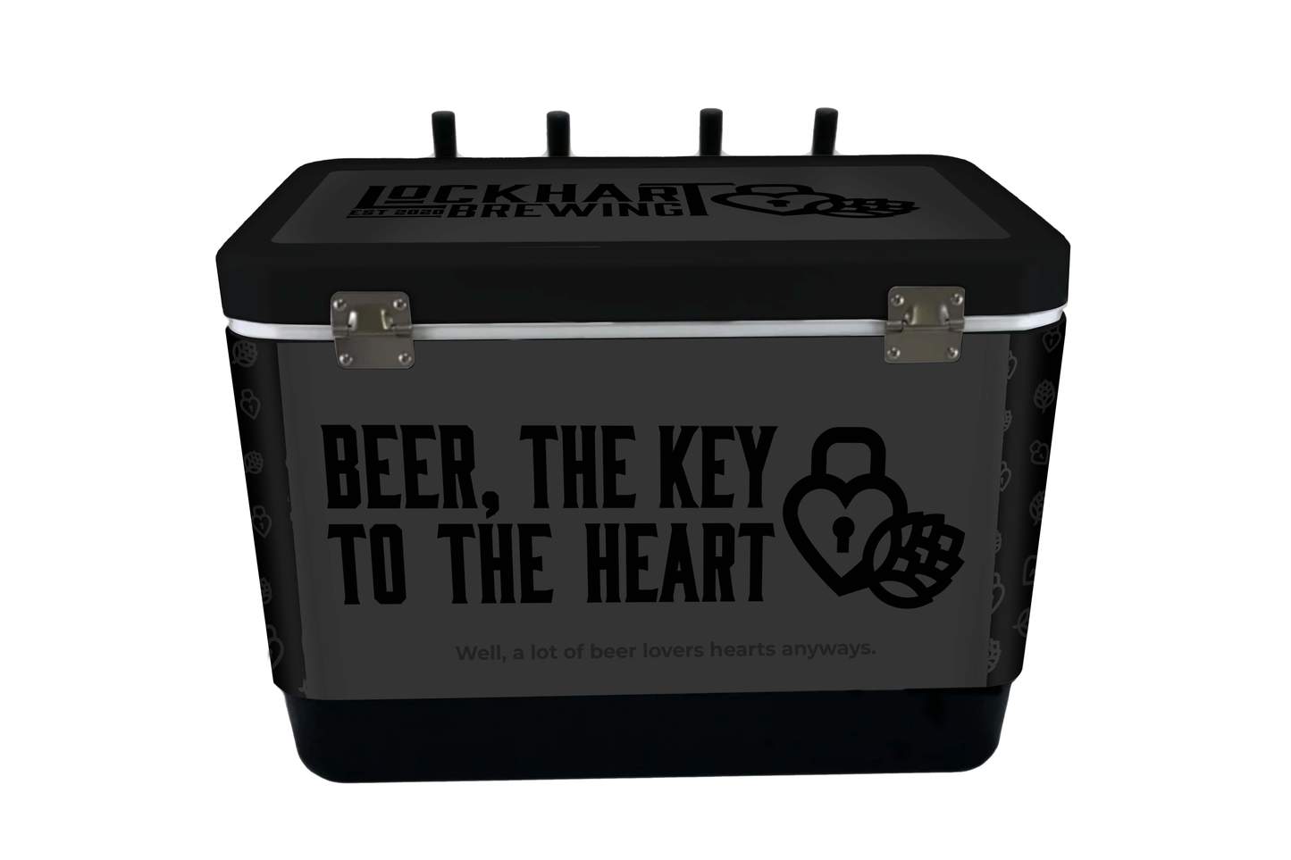 4-Tap Jockey Box, Vinyl Wrapped, Front Inputs
