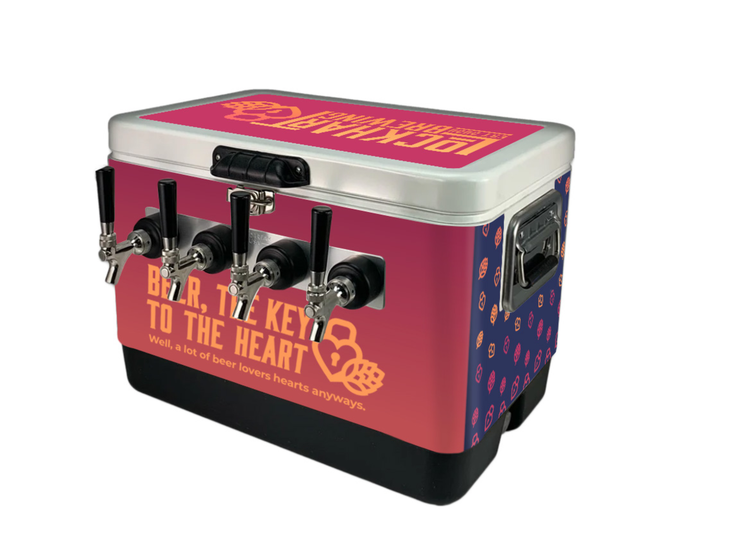 4-Tap Jockey Box, Vinyl Wrapped