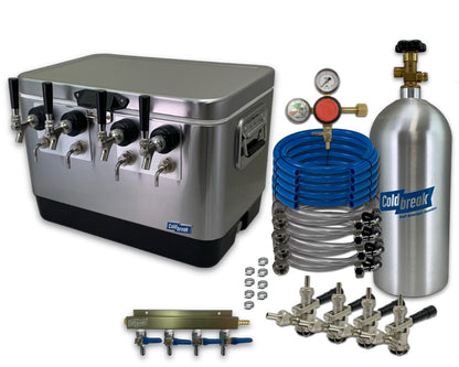 4-Tap Jockey Box, Front Inputs, Dispensing Kit