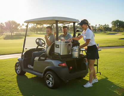ColdOne™ Go, Portable Kegerator on a golf cart