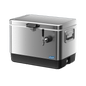Coldbreak 1-Tap Jockey Box, stainless steel, front right view