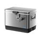 Coldbreak 1-Tap Jockey Box with front inputs, stainless steel, front right view