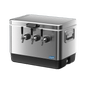 Coldbreak 3-Tap Jockey Box, stainless steel, front right view