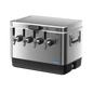 Coldbreak 4-Tap Jockey Box, stainless steel, front right view