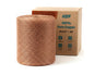 Roll of pure copper wire next to its packaging box on a white background, Coldbreak Copper Mesh, 100% Pure Copper
