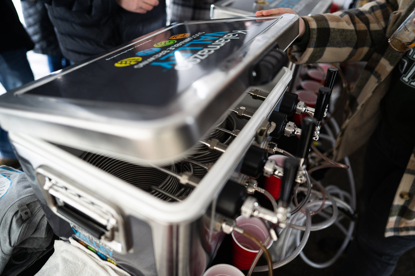 4-Tap Jockey Box, Vinyl Wrapped, Front Inputs