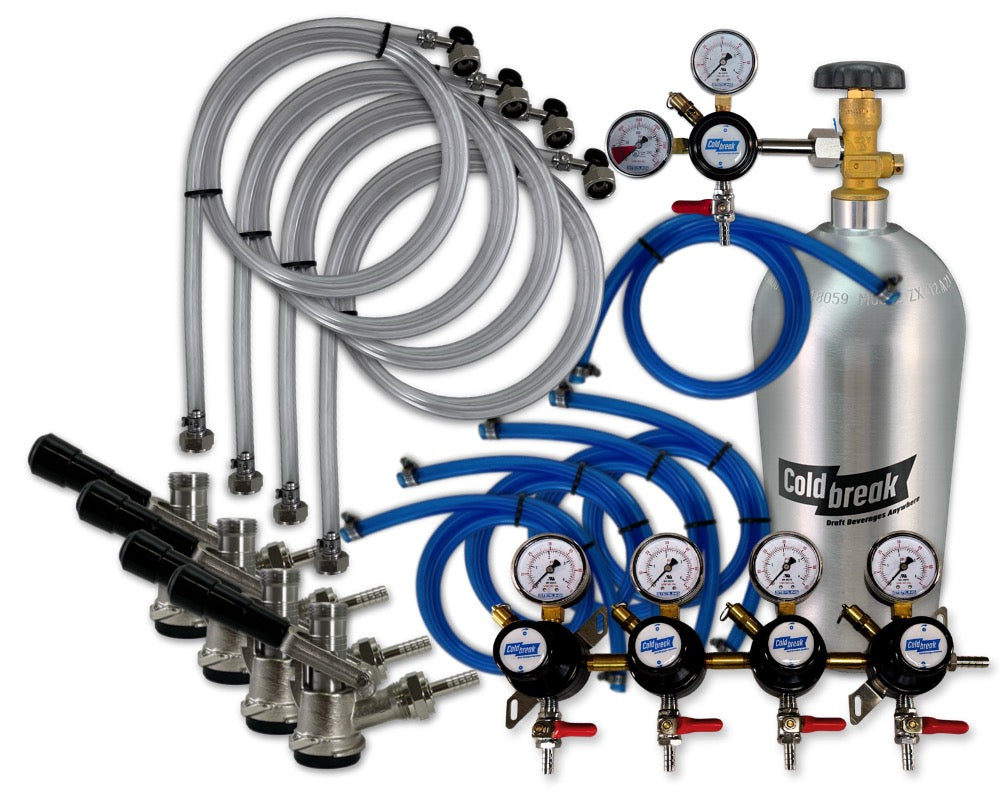 4-Tap Premium CO2 Dispensing Kit